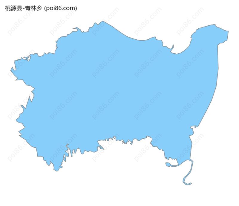 青林乡边界地图