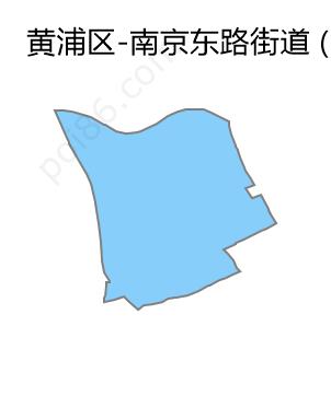 南京东路街道边界地图