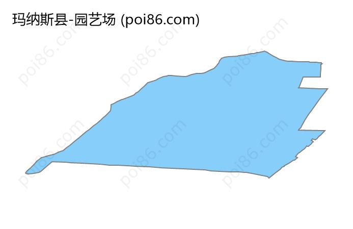 园艺场边界地图