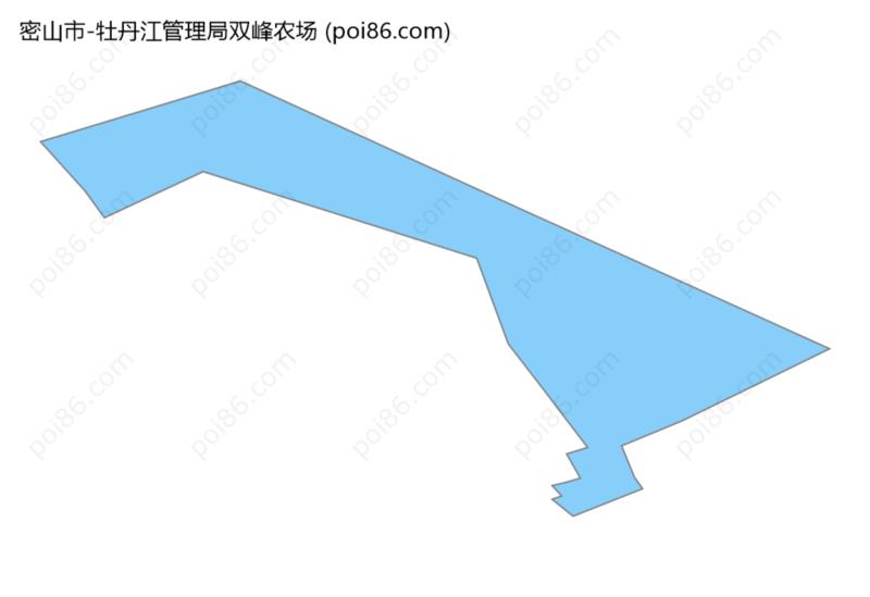 牡丹江管理局双峰农场边界地图