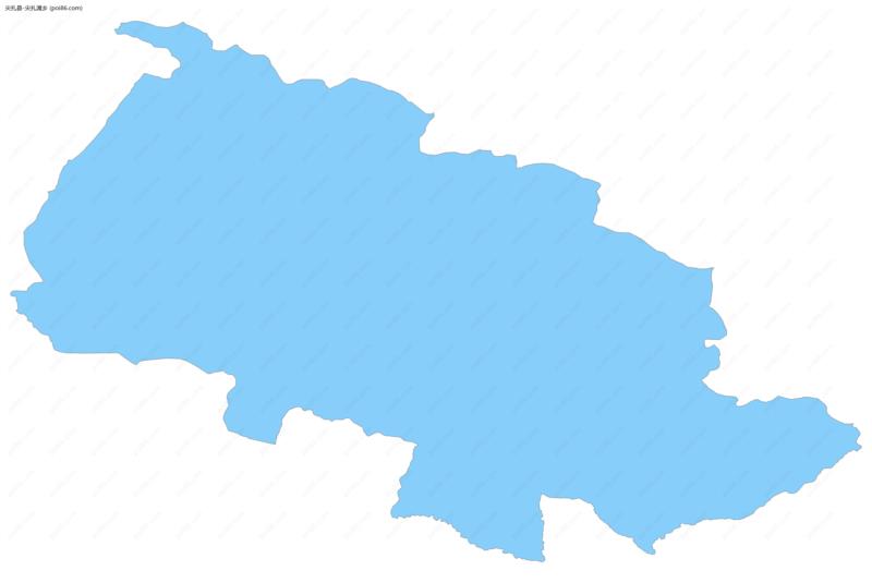 尖扎滩乡边界地图