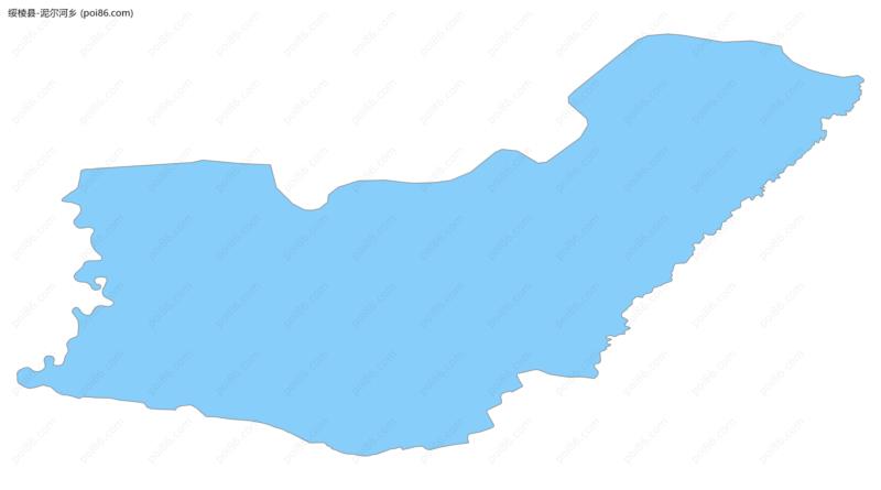 泥尔河乡边界地图