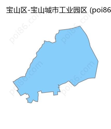 宝山城市工业园区边界地图