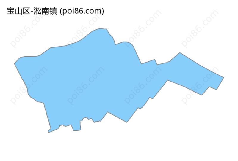 淞南镇边界地图