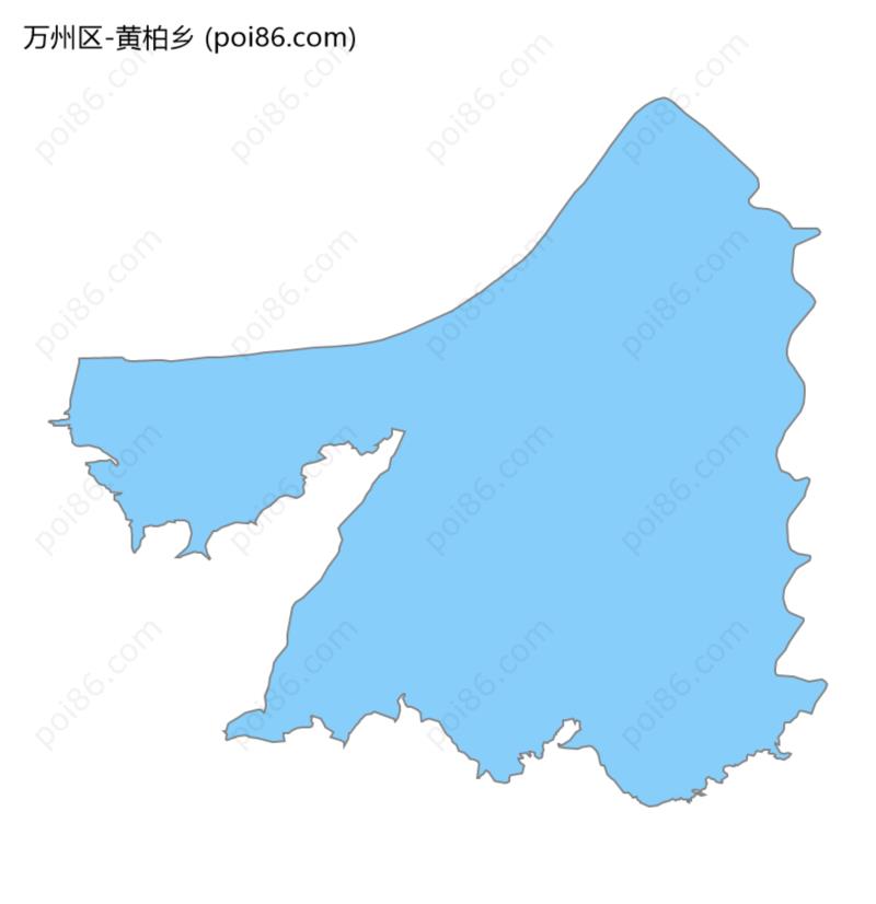 黄柏乡边界地图