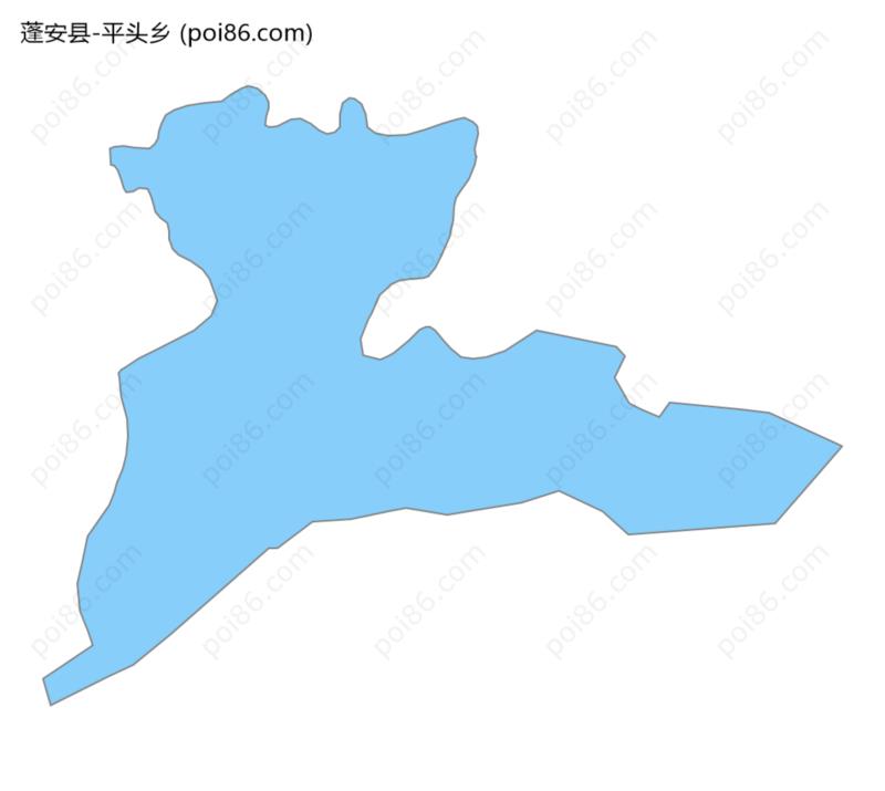 平头乡边界地图