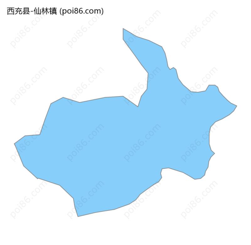 仙林镇边界地图