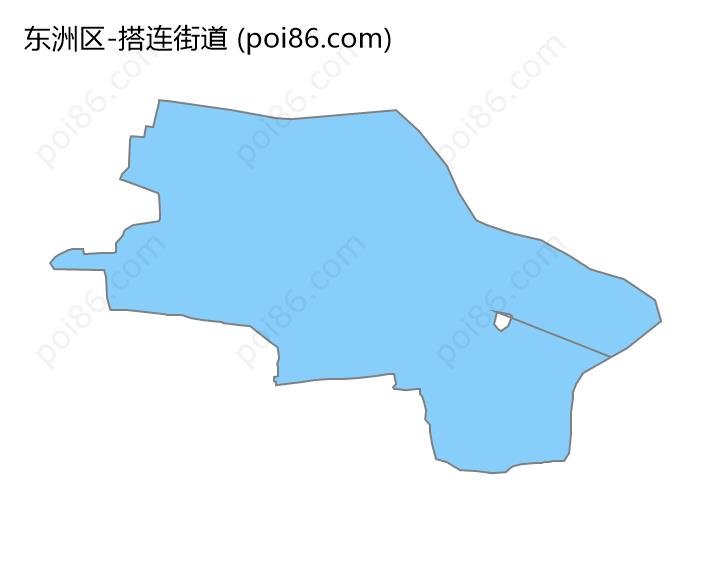 搭连街道边界地图