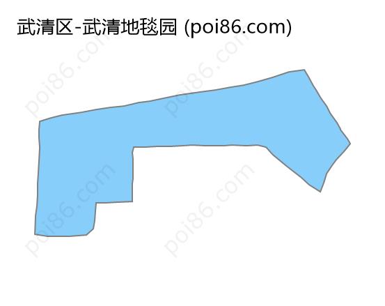 武清地毯园边界地图