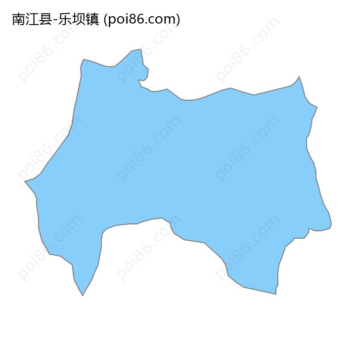 乐坝镇边界地图