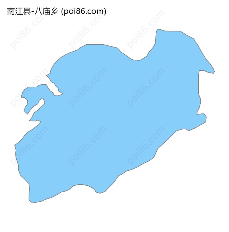 八庙乡边界地图