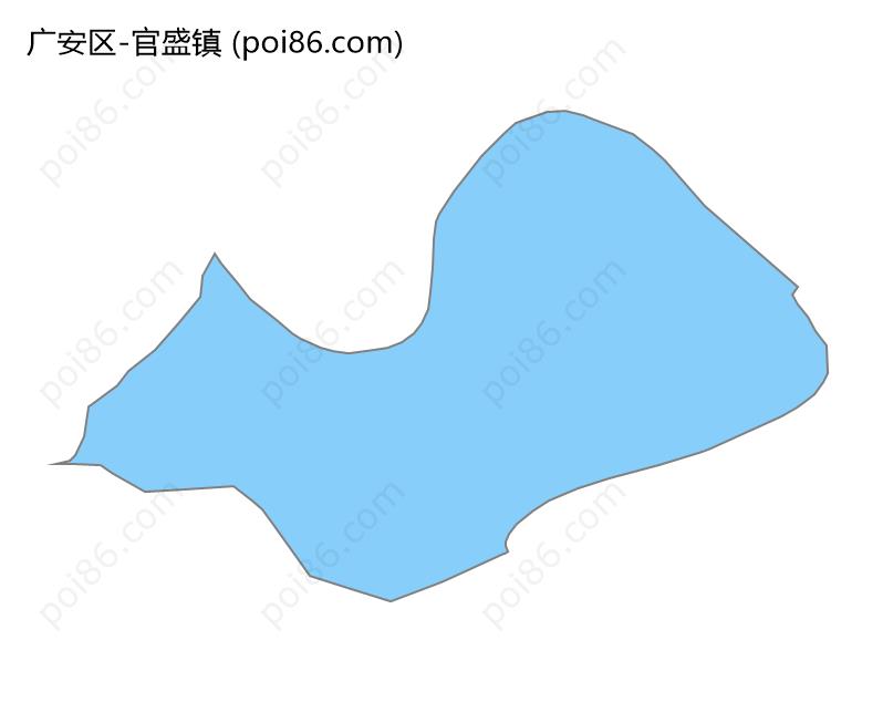 官盛镇边界地图