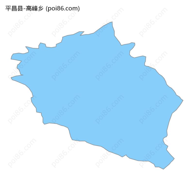 高峰乡边界地图