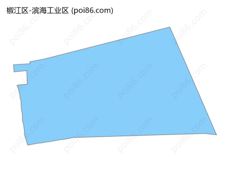 滨海工业区边界地图