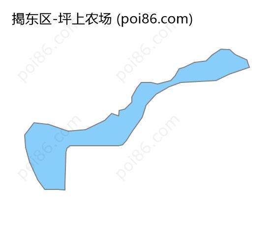 坪上农场边界地图