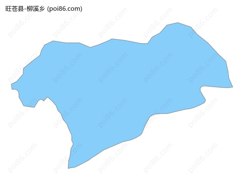 柳溪乡边界地图