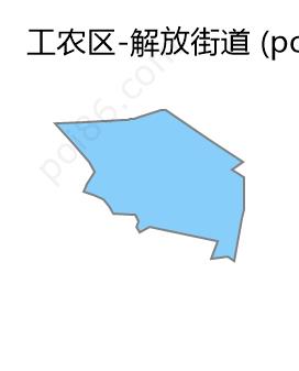 解放街道边界地图