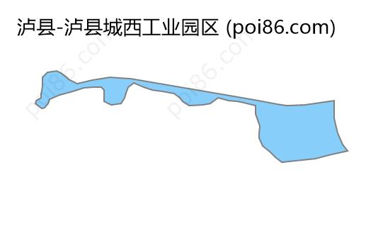 泸县城西工业园区边界地图