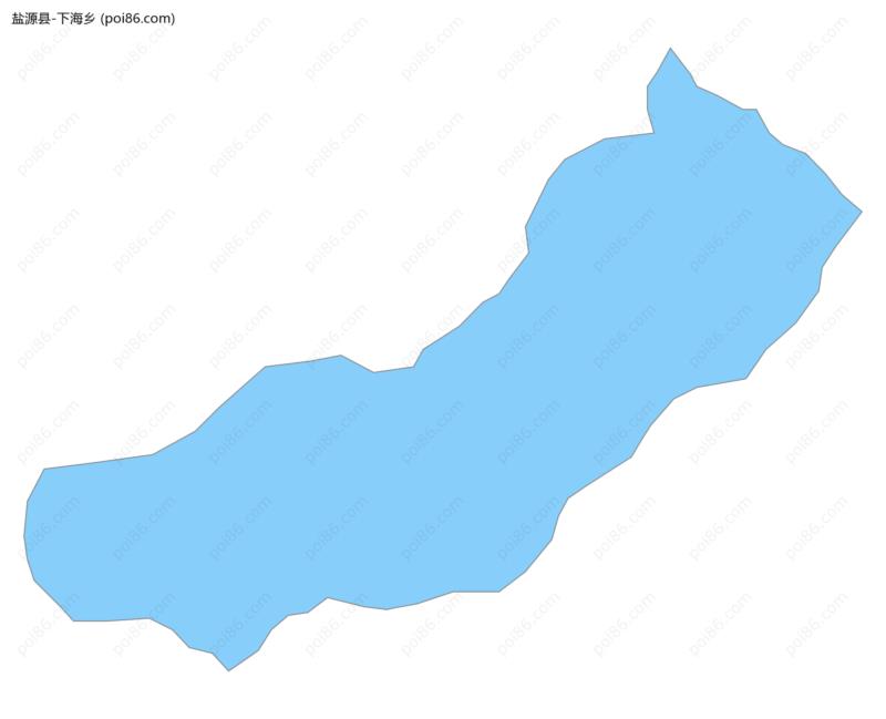下海乡边界地图
