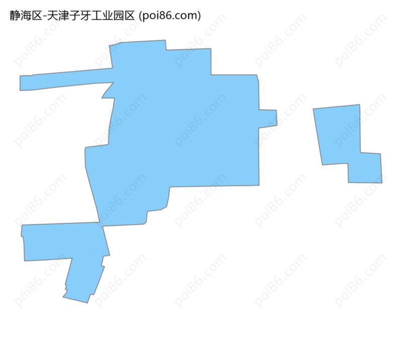 天津子牙工业园区边界地图