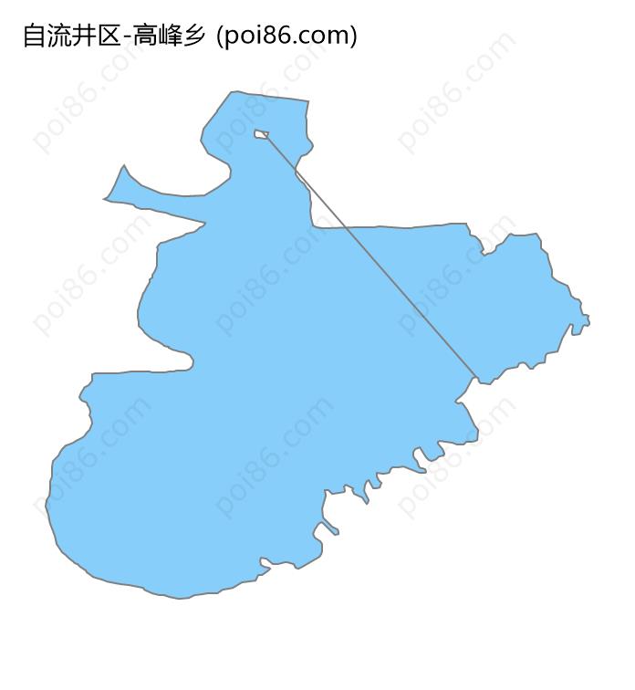 高峰乡边界地图