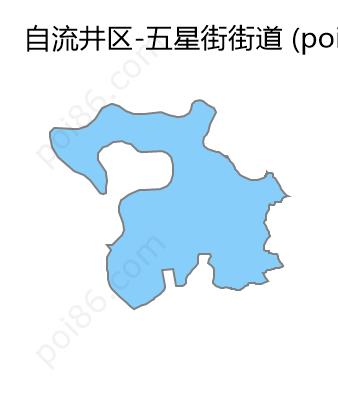 五星街街道边界地图