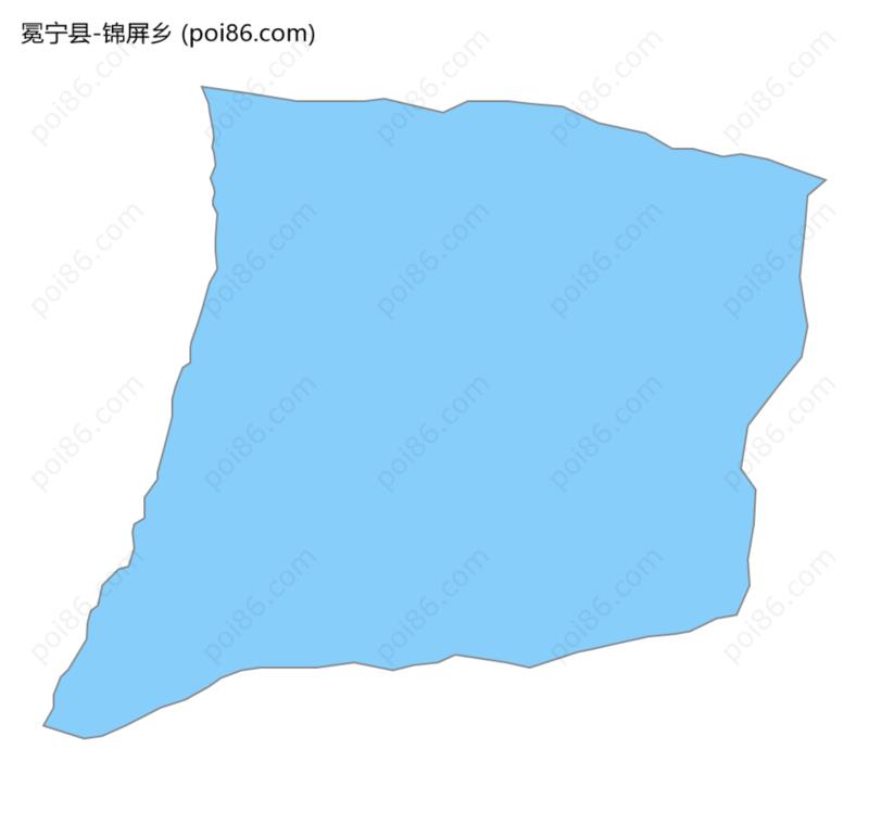 锦屏乡边界地图
