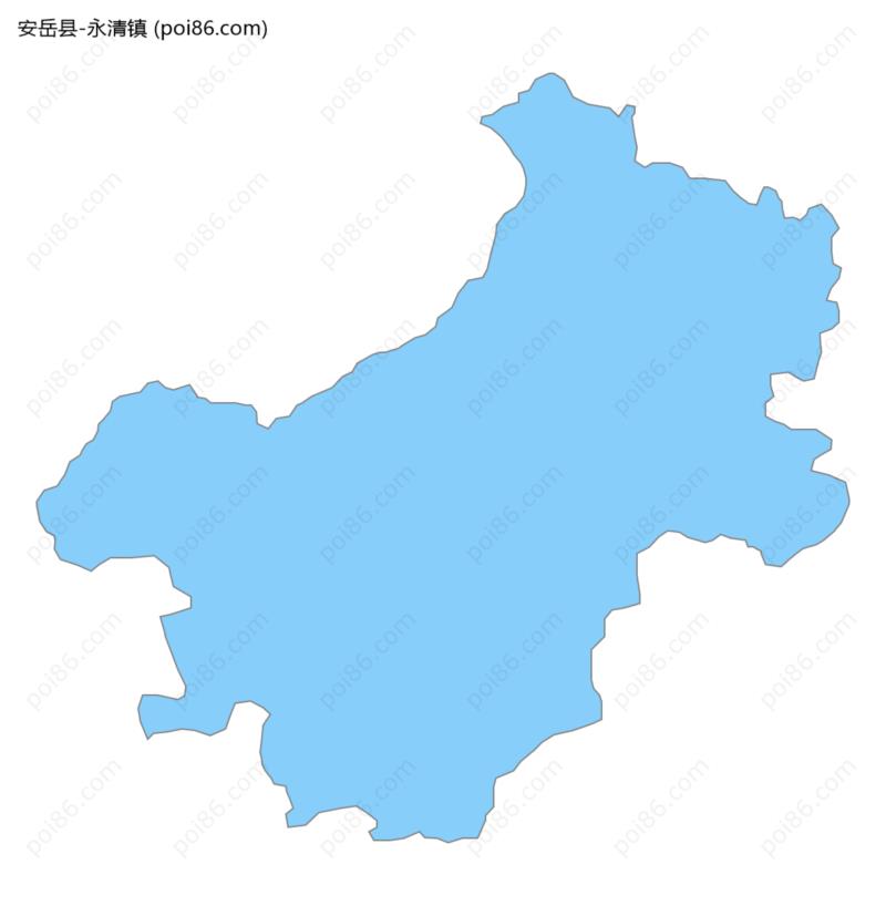 永清镇边界地图