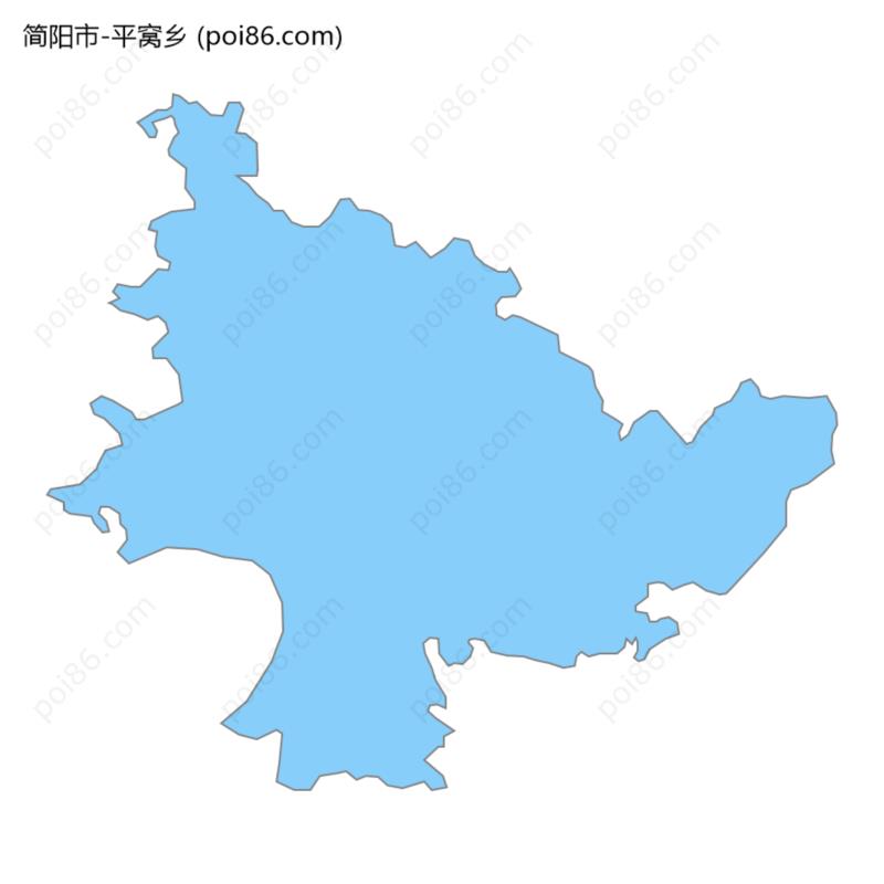 平窝乡边界地图