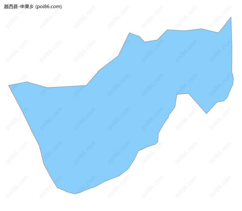 申果乡边界地图