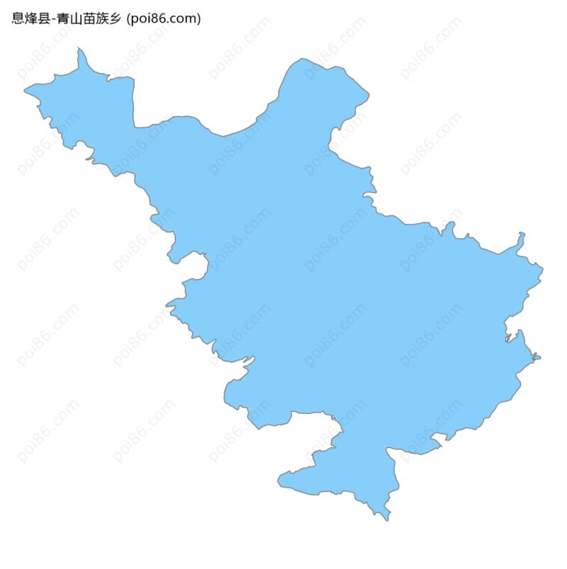 青山苗族乡边界地图