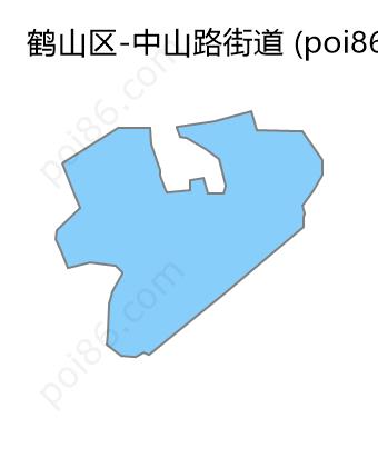 中山路街道边界地图