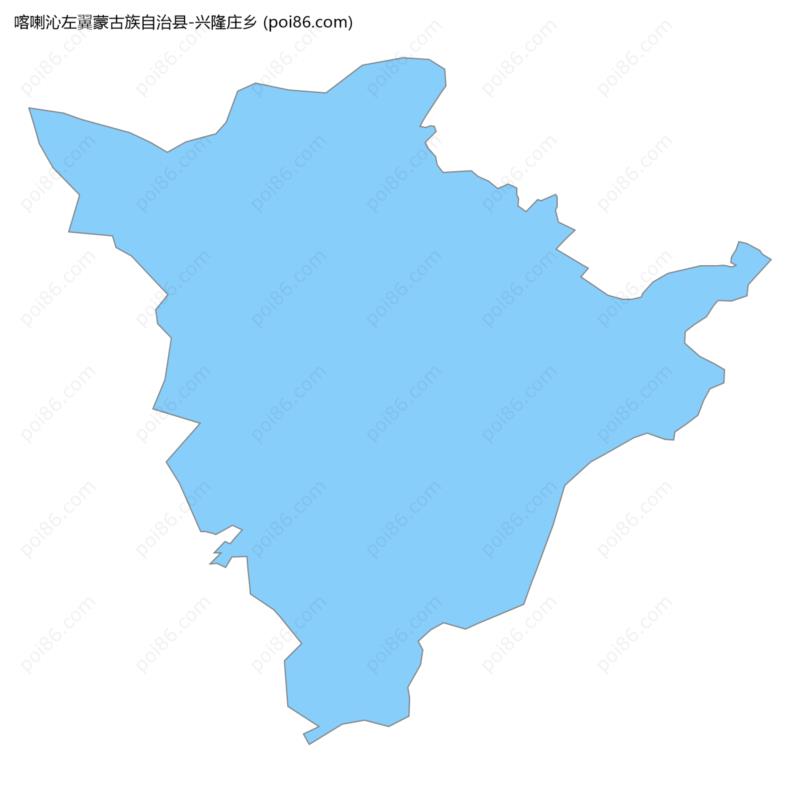 兴隆庄乡边界地图