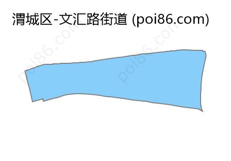 文汇路街道边界地图