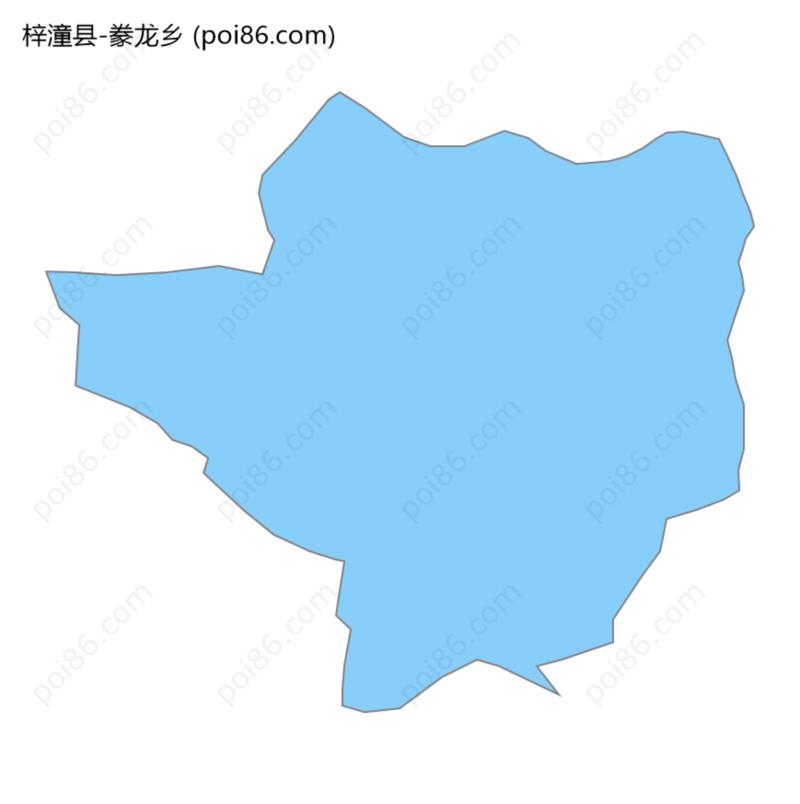 豢龙乡边界地图