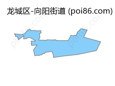 向阳街道边界地图