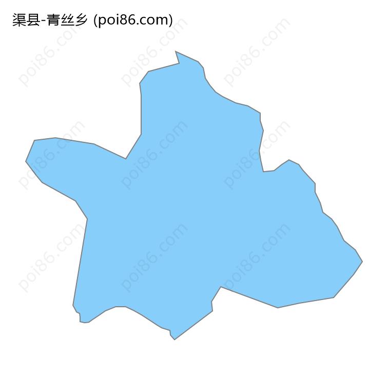 青丝乡边界地图