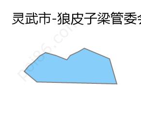 狼皮子梁管委会边界地图