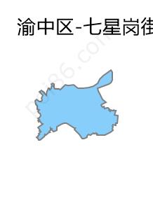 七星岗街道边界地图