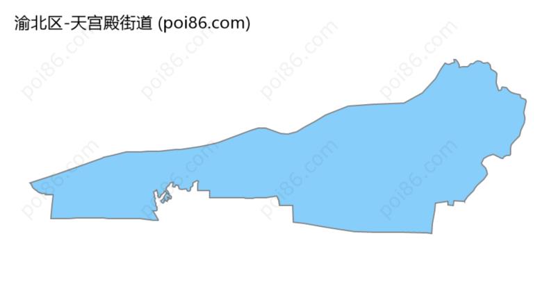 天宫殿街道边界地图