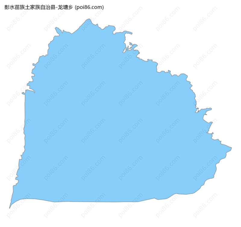 龙塘乡边界地图