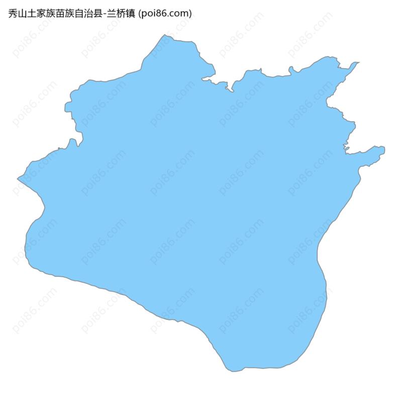 兰桥镇边界地图