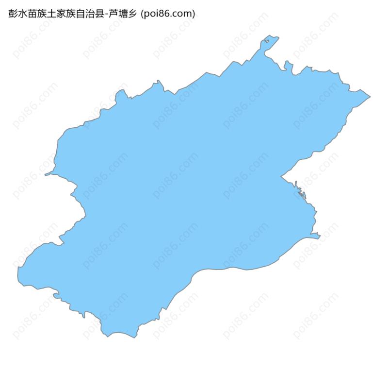 芦塘乡边界地图