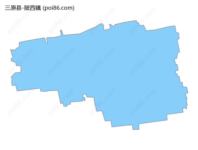 陂西镇边界地图