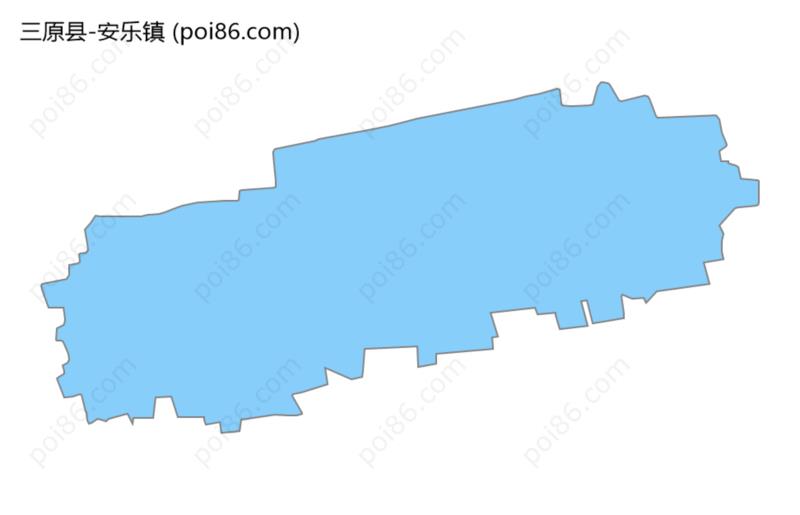 安乐镇边界地图