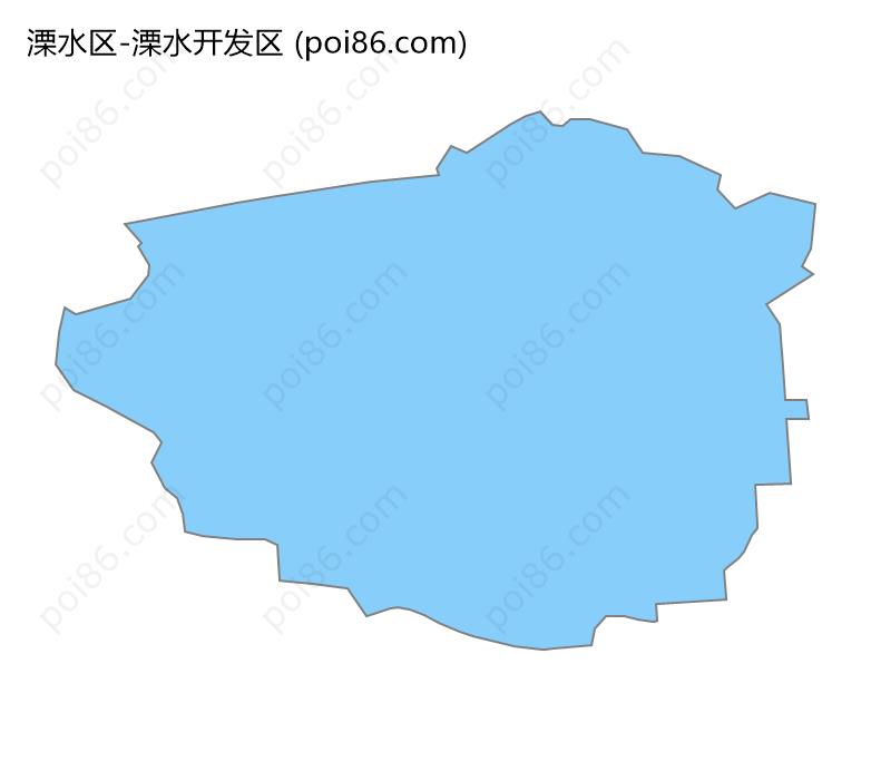 溧水开发区边界地图