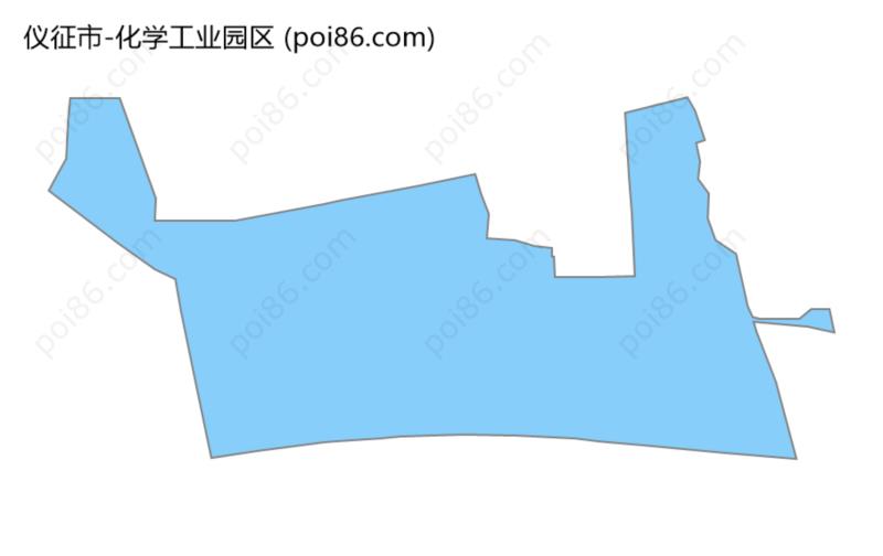 化学工业园区边界地图