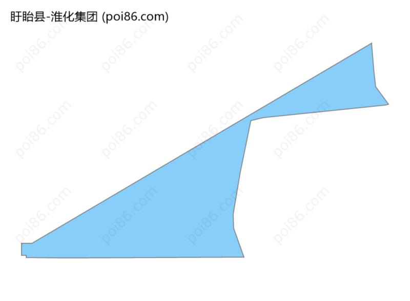 淮化集团边界地图