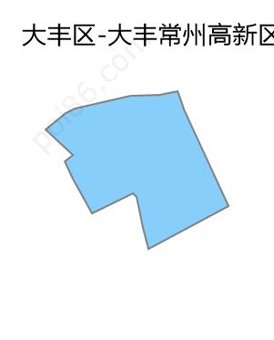 大丰常州高新区边界地图