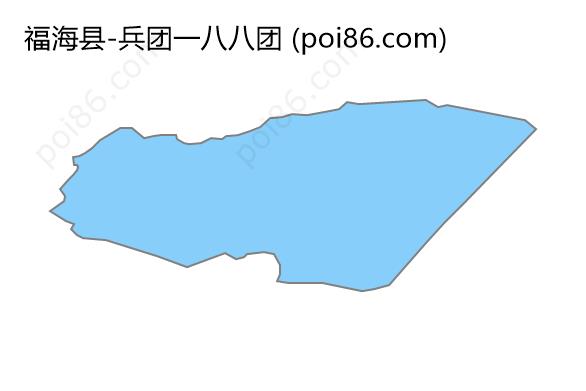 兵团一八八团边界地图